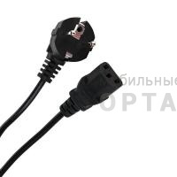 Кабель компьютер-розетка VCOM 220V (EURO) <VDE> 3G 0,5 mm 2, 3 м. (1/50)