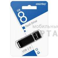 Флешка USB 8 Гб  Smartbuy  Quartz  чёрный Флешка USB 8 Гб  Smartbuy  Quartz  чёрный