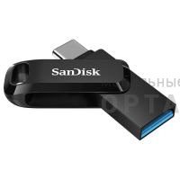 Флешка USB3.1 32 Гб SanDisk  Ultra Dual Drive USB Type-C, чёрный