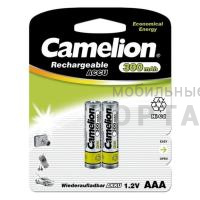 Аккумуляторная батарейка CAMELION R03 (300 mAh) (2 бл)   (2/24/480) Аккумуляторная батарейка CAMELION R03 (300 mAh) (2 бл)   (2/24/480)