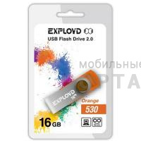Флешка USB 16 Гб Exployd  530  оранжевый